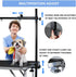3 35.4 36.2 50 LEIBOU H-Shape Dog Grooming Arm Pet Supplies Grooming Table Arm with Noose and Clamp Heavy Duty Aluminum