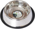 ICONIC PET 64 oz Stainless Steel Non Skid Pet Food/Water Bowl with Rubber Ring, Dishwasher Safe, Noise Free