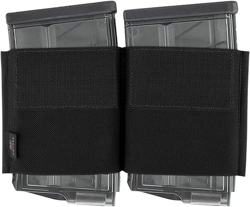 KRYDEX Elastic Double 7.62 Magazine Holder with Hook Fasteners for MK3 and MK4 Chest Rig