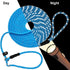 BTINESFUL Anti-Choke Slip Lead Dog Leash - 10FT / 15FT / 20FT Reflective Rope for Small Medium Dogs, Blue
