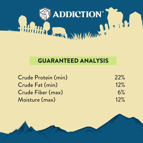 2lb Addiction Steakhouse Beef & Zucchini Air-Dried Grain-Free Dog Food Complete Meal or Topper with Natural Ingredients