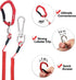 HERCULES M4 Fishing Lanyard, Heavy Duty Retractable Coiled Tether for Fishing Poles, Pliers, Boating, Paddles, Kayak