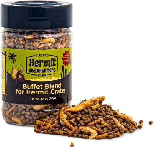 Fluker's Buffet Blend Diet for Hermit Crabs, 2.4 oz Food