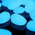 Shiny Stone Glow in The Dark Pebbles,Decorative Glow Stones,Fish Tank Aquarium Gravel,Glow Pebbles for DIY Garden Gifts Decoration(Big Size, 3-4cm, 400g/14.1oz) (Sky Blue)