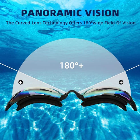 Swim Goggles, 2 Pack Anti Fog No Leaking Swimming Goggles for Adult Women Men Youth