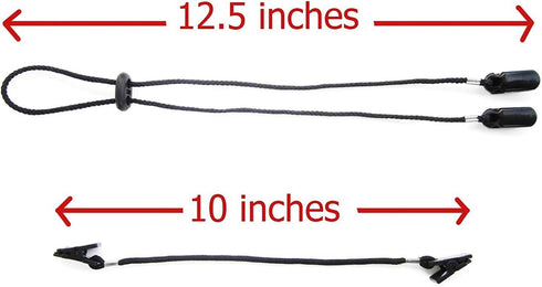 Set of 2 Cap Clips and Hat Chin Strap, Windproof Clip for Golfing, Fishing, and Sports