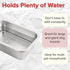 1.2 Gallon Large Dog Water Bowl, Human Grade Stainless Steel for Large & Extra Large Dogs, Silver