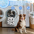 Generic 28" X22" Cooling Mat for Cats Dogs Ice Silk Cooling Mat Dogs Animal Paw Bone Design Dog Beds for Small Washable