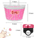 Kids Bike Basket for Girls Boys, Bicycle Basket with Bell, Stickers, and Sunglasses