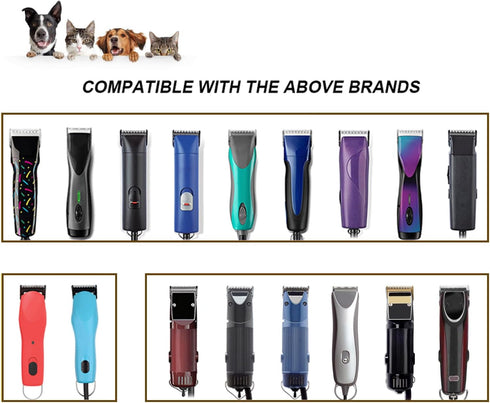 BESTBOMG Size 7FW Wide Detachable Pet Dog Grooming Blades, Cutting Length 1/8" (3.2mm), Compatible with Andis, Oster