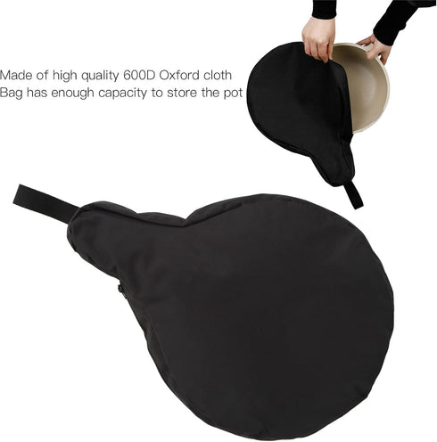Cast Iron Skillet Bag Camping Cookware Organizer Multi Cooking Utensils Container Iron Pan Storage Bag Outdoor Camping