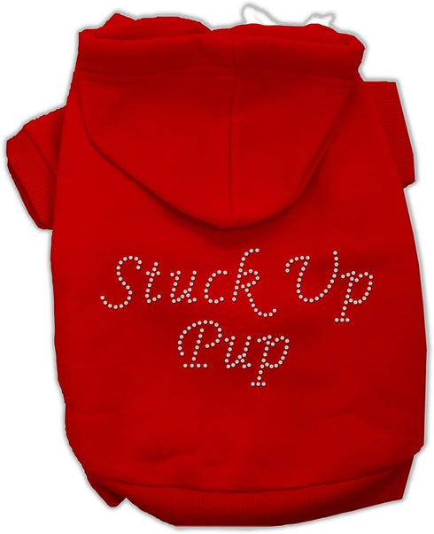 Mirage Pet Products 54-76 SMRD Stuck Up Pup Red Pet Hoodie, Small