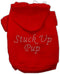 Mirage Pet Products 54-76 SMRD Stuck Up Pup Red Pet Hoodie, Small
