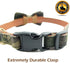 Dog Collar Bow Ties, Adjustable Camouflage Collars for Small Medium Large Dogs, 18 Colors, 3 Sizes (M 13"-18")