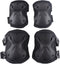 Tactical Combat Knee & Elbow Protective Pads Set for Outdoor CS Paintball Game, Cycling Safety Skateboarding Gear