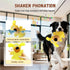 Squeaky Dog Plush Toy, Cute Cartoon Dog Chew Toy with Built-in Squeaker, Soft Plush Interactive Puppy Toy for Teething