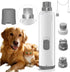 Lyjinbc Dog Nail Grinders, Electric Rechargeable Pet Nail Trimmer Low Noise with LED