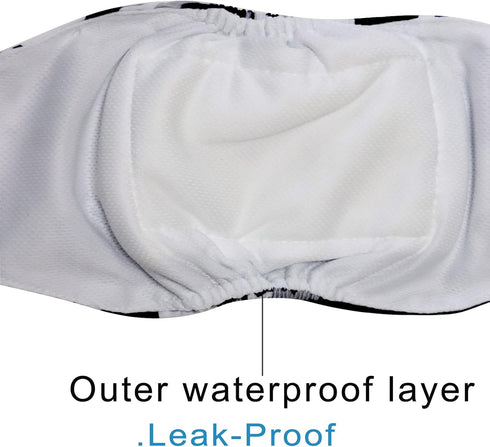 Dogs,3 Pack JoyDaog Reusable Belly Bands for Small Premium Washable Dog Diapers Male Puppy Nappies Wrap Camo,M