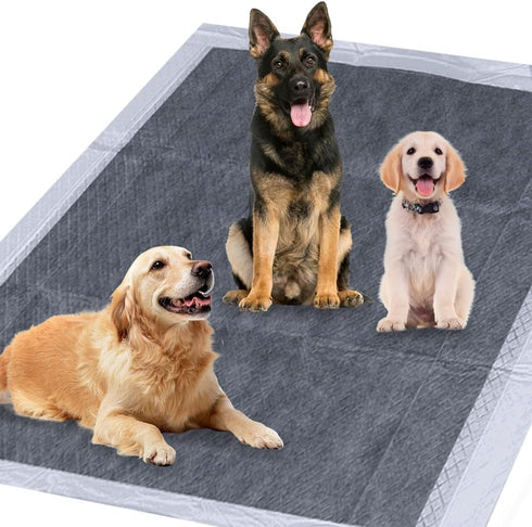 HONDMAO Dog Pee Pads Extra Large 36"x33" Carbon Puppy Pads Leak-Proof Disposable Pet