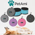 PetAmi Collapsible Dog Food Water Bowls - 2 Travel Bowls Kit, Portable No Spill, Foldable Lightweight BPA Free Leakproof