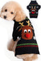 Dog Sweater for Christmas, Cartoon Reindeer Knitwear, Warm Clothes for Pet Cat