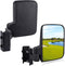 Xislet All Metal Golf Cart No-Drilling Side Rear Mirror - Compatible with 0.75"-1.0" EZ-GO Zone Cart Rail Tube