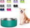 Stainless Steel Dog Bowls for Large Dogs - 64 Ounces/8 Cup Double Wall Weighted Dish with Non-Slip Base