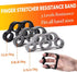 Grip Strength Trainer 7 Pack, Adjustable Finger Stretcher Resistance Bands, Hand Gripper Strength Ring & Stress Ball