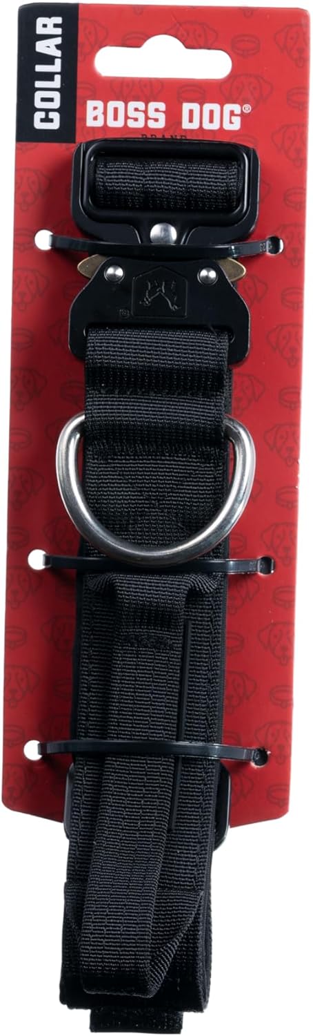 Boss Dog Tactical Collar - Medium, Black