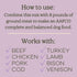 Perfect Dog Food Mix Makes 10 Pounds Fresh Homemade Food, Vet Approved Recipes for Beef, Turkey, Chicken, Pork, Bison,