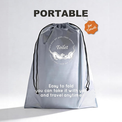 HQ4US 4LEGS 22''x 22'' Seamless, Dog Litter Box, Pee Pad Holder Foldable, Indoor Dog Potty Tray for Medium Dogs, High