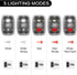 LED Safety Light, Clip On Strobe/Running Lights, Bike Tail Light with 5 Modes for Cycling, Hiking, Dogs, Kids