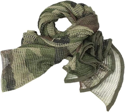 LOOGU Tactical Camouflage Netting, Mesh Camo Scarf for Wargame and Outdoor Activities
