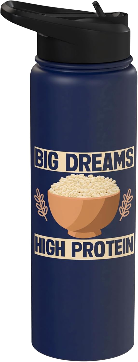 Quinoa Gifts Big Dreams High Protein Quinoa Stainless Steel Insulated Water Bottle