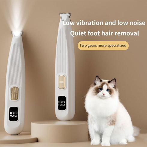 iBTC 2 Trimmer 35dB 20mm-Blade Trimming Speed Dog Paw with LED Display, Low Noise Electric Dog Clippers for Grooming
