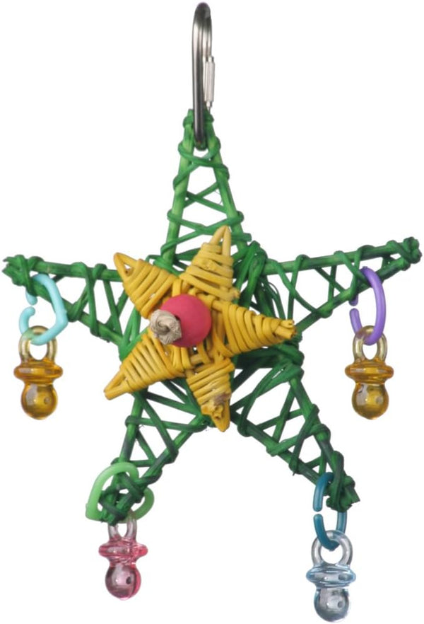 Super Bird Creations SB586 X-mas Star Bird Toy, Small Size