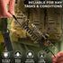 TECEUM Tactical Pistol Lanyard, 3+ Colors, Equipment Accessories for Military, Police, Security, Anti-Loss Elastic Coil