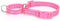 Martingale Dog Collar - Adjustable Nylon Training Collar for Small Medium Large Dogs (S, Pink)
