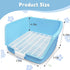 kathson Rabbit Litter Box Toilet, Plastic Square Bunny Corner Litter Box, Pet Potty Trainer Box for Small Animal Guinea
