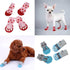4 Pairs Anti-Slip Dog Socks & Cat Socks with Rubber Reinforcement, Pet Paw Protector for Indoor Wear (L)