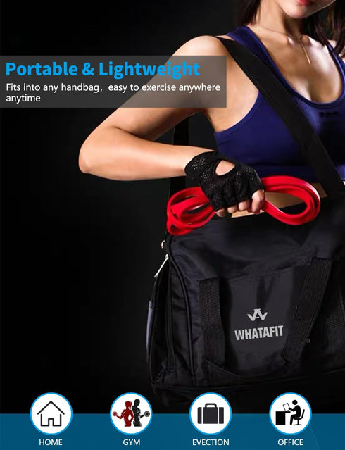 WHATAFIT Resistance Bands, Heavy Duty Exercise Bands for Men and Women, Strength Training Home Gym