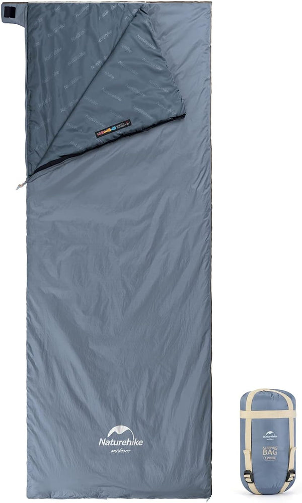 Naturehike Ultralight Sleeping Bag - Lightweight Envelope, Portable Waterproof Comfort with Compression Sack for Camping