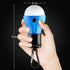 FLY2SKY Portable LED Tent Lamp, 4 Packs Blue Hook Hurricane Emergency Lights, Camping Tent Lanterns for Hiking