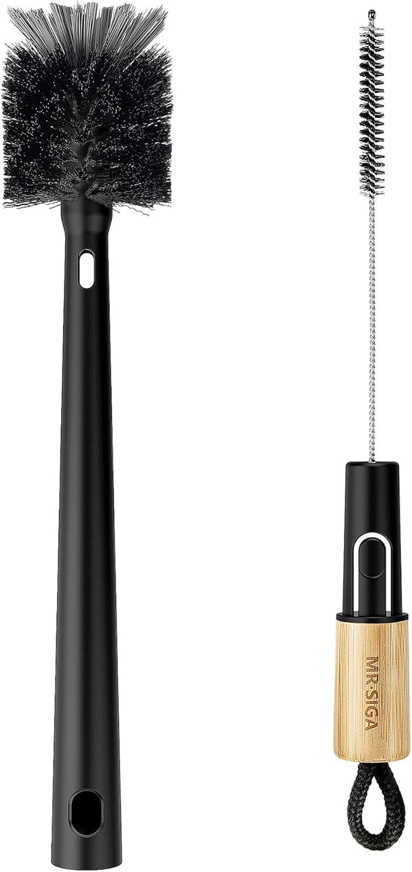 MR.SIGA Water Bottle Brush and Straw Cleaner Brush, Long Handle Bottle Cleaner