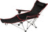 YSSOA Removable Footrest Reclining Camping Chair, 1-Pack, Black