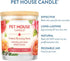 One Fur All Pet House Candle, Fresh Cut Roses, 100% Plant-Based Wax, Non-Toxic, Eco-Friendly Air Freshener