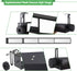 Universal Golf Cart 4 Panel Rear View Mirror for EZGO Club Car Yamaha, 35.8" Length Wide Angle Panoramic