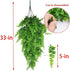 (2 Pack) PINVNBY Reptile Plants Hanging Fake Vines Boston Climbing Terrarium Plant with Suction Cup for Bearded Dragons