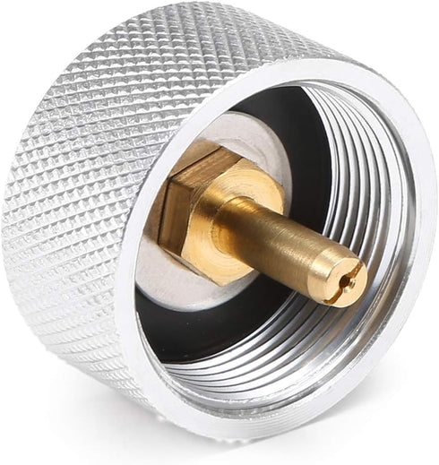 LIXADA Camping Stove Adapter - 1LB Propane Small Tank Input EN417 Lindal Valve Output Connector
