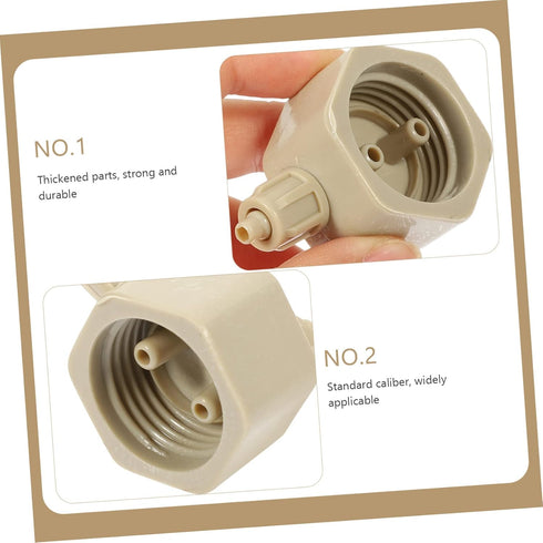 Bottle Caps Quick Diffuser Aquatainer Air, 2pcs Portable Generator Bottle Aquarium Air Carbon Dioxide Reactor Parts